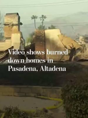 Burned down homes in Pasadena and Altadena #pasadena #altadena #socal #fire #lacounty #mycity #unbelivable #foryoupage #sosad😭 