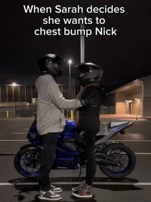 She is so determined  #couplesgoals #biker #couple #Love #wholesome #shenaningans #bikelife #silly #Vlog #biketok #sportbike #funny #motorcycle #moto #bikers