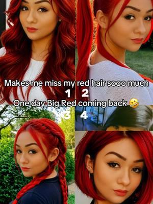 RIP to my red hair I always miss it lol #fyp #trending #explorepage #hairchallenge #red #fypシ 