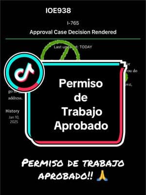 #workpermit #permisoaprobado #permisodetrabajo #fyp #parati #viral #viraltiktok #notarypublic #inmigration #services 