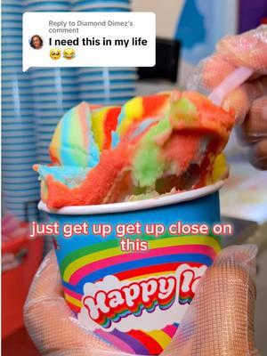 Replying to @Diamond Dimez we can’t say you’re wrong about that one 😌🤩 #happyice  . . . #icecream #dessert #custard #waterice #softserve #italianice #rainbow 