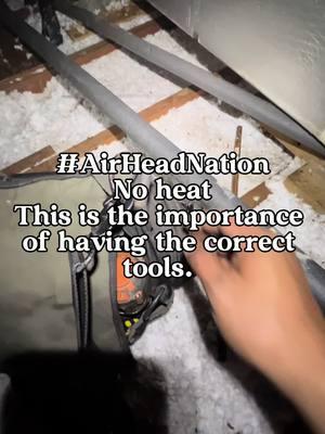 Keeping the correct tool on your person at all times is how you become a great technician. You must troubleshoot with pin point accuracy. Finding any and all the issues you can in an effecient manner. Being observant and giving the system a quick scan take but a few seconds once you know what to look for. And if you are still reading this. I recommended and new system, this thing is trash 🗑️. 💯 🥶  #hvac #hvactech #AirHeadNation #hvaclife #hvactechnician #trades #tradesman #apprentice #tradeswoman #tradeschool  #genz #millennial #opportunity #youth 