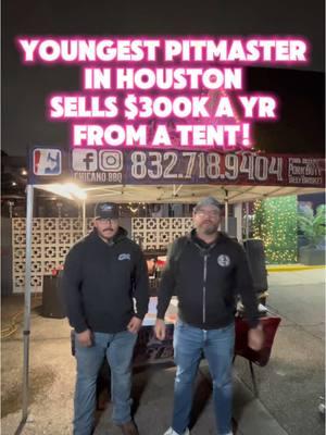 23 year old runs a thriving bbq business in houston texas, from a Tent!  More videos coming!   #bbq #pitmaster #youngboss #SmallBusiness #fyp #foryoupage 