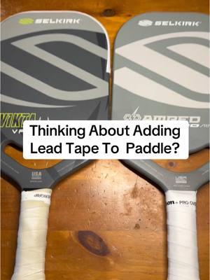 Where to put lead tape on pickleball paddle #leadtape #selkirk #pickleball #dupr #dink #pickleballtiktok #pickleballtournament #padel #pittsburgh 