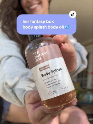 Sensitive skin friendly 🫶🏻🫶🏻✨ @Her Fantasy Box #herfantasybox body splash oil 💦 #bodyoil #moisturebarrier #herfantasyboxpr #tiktokshopbeauty #ttsbeautybesties #beautyfavorites #bodyoils #bodycare #bodymoisturizer #skincaretips #skincaremoisturizer #moisturizerviral #viralbeauty #tiktokshopvalentinesday #TikTokShoppingYES #ttswinterbeauty #winterbeautytips 