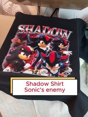 Sonic vs Shadow… what do you choose? 🫵🏻 #sonicshirt #shadowsonic 