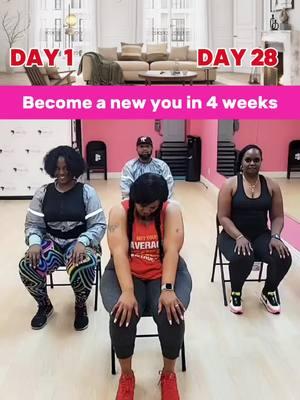 Chair workouts for plus size girls! Try it and enjoy yourself! Get personal chair workouts program by link in bio. #everdanceapp #chairworkouts