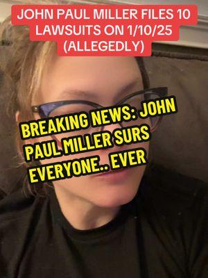 BREAKING: John Paul Miller sues everyone, ever! #johnpaulmiller #lawsuit #micamiller #truecrime #truecrimecommunity #greenscreen 