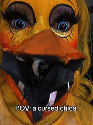 are you scared?? you shouldn’t be because you’re on scare tactics 🐤🐣👹 #fnaf #redchinawave #chica #chicafnafcosplay #cosplay #horror #fivenightsatfreddys #fnafchica #fnafcharacters #fivenights 