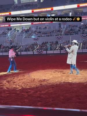 I’m from Ohio but this is the most Texas thing I have ever done. 🤠 Excited to perform here again on MLK day for the Cowboys of Color Rodeo!  #violinist #violincover #violincovers #hiphopviolinist #explore #fyp #viral #trending #foryoupage #violin #rodeo #rodeotok #violinplayer #viraltiktok #wipemedown 