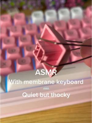 ASMR with my new membrane keyboard ⌨️  #TikTokShop #tiktokshopfinds #tiktokmademebuyit #tiktokshoploveatfirstfind #spotlightfinds #fyp #foryourepage #foryourpages #desksetup #desktop #deskaesthetic #keeb #keebtok #keyboard #keyboards #keyboardasmr #asmr #asmrtok #typing #typingasmr #typingaesthetic #keyboardaesthetic #membranekeyboard #aula 