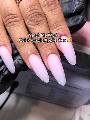 Quick Application Video🥰💖 #fyp #acrylicnails #nailtech #ocnailtech #lanailtech #nailtutorial #nailart #acrylicapplication #onebeadmethod #twobeadmethod 