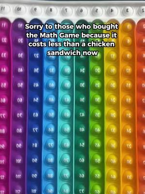 loves it! #mathtrick #popits #mathhack#math #popit #fidget #mathpopit #homeschool #classroom #teacher #mathteacher#mathtrick #mathhack #kindergarten #kinderhartenteacher #firstgradeclassroom #schoolhacks #teacherhacks #teachingmath #fyp 