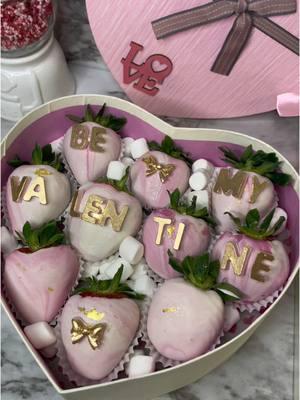 This is your sign to ask your significant other to be your valentine 🥰 #1storderoftheyear #2025 #bemyvalentine #girlfriend #pinkstrawberries #valentines2025 #SmallBusiness #palmdalecalifornia 