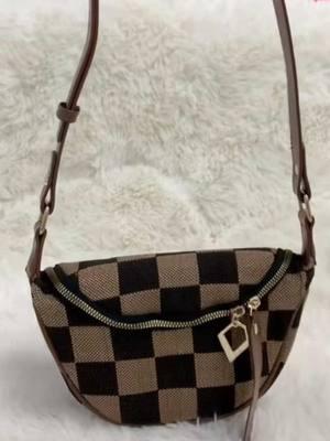 Women's Checked Pattern Fanny #shoulderbag #spotight #crossbodybag #tiktokshopcybermonday #tiktokshopblackfriday #fyp 