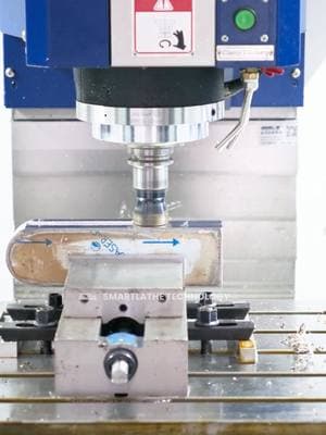 Rough milling 5mm VMC H800 heavy duty machining center with side mounted tools changer.#VMC #verticalmachiningcenter