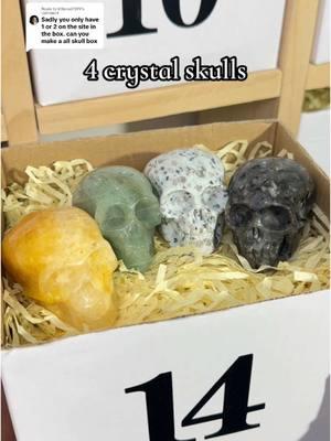 Replying to @littlered7599 filled with Crystal Skulls#crystalshop #helmsmancrystalfactory #crystalskull #crystaltok #uvcrystals #crystalcarvings #crystalgift 