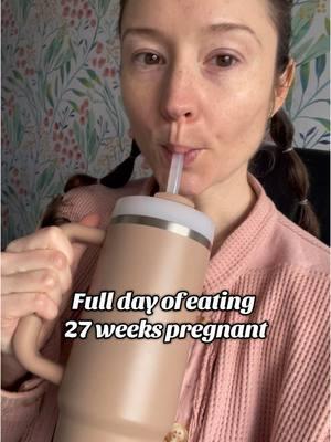 Full day of eating 27 weeks pregnant 🍦 #dayofeating #fulldayofeating #pregnant #pregnantlife #27weekspregnant #glucosetest 