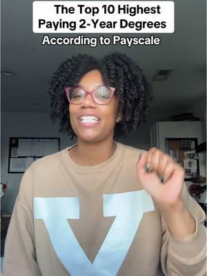 The Top 10 Highest Paying 2-Year Degrees according to Payscale 10: Aviation  9: Management Information Systems (MIS) 8: Network Engineering 7: Project Management  6: Instrumentation & Control 5: Instrumentation & Control Engineering 4: 🔥 Technology 3: Radiation Therapy  2: Software Engineering  1: Instrumentation Technology  Source: “Highest Paying 2-Year Degrees” via #Payscale  #associatesdegree #aviation #communitycollege #mis #engineering #instrumentation #career #sixfigureincome 