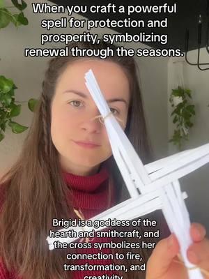 Goddess Brigid’s Cross #witchcraft #paganwitch #babywitchtok #goddessenergy #imbolc 