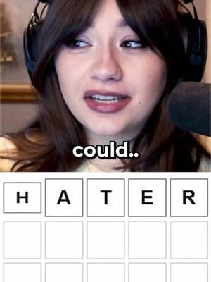 It could be hater……😭 . #wor#wordlei#dailywordlet#nytwordlet#nytn#funnyi#twitchn#bananabreae#breardlelady