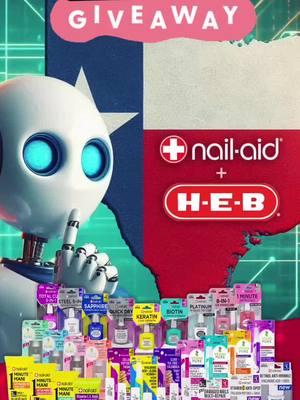 Comment to win 4 FREE products! 🎁💅✨ We asked AI to imagine a Texas nail fan… and guess what? 🤔🤠 But we already know where y’all go for your nail care faves – straight to H-E-B for NAIL-AID! 💕✨ ✨ NAIL-AID – America’s #1 Nail Care Brand™! 💅 Texas babes, tag your BFF or drop a comment below for a chance to win 4 FREE NAIL-AID products! 🌟 Let’s go, nail queens! #heb #FreeNailProducts #TexasNailVibes #he#hebfindsa #T#TexasLovesNailsNailArtAddict #NailCareGoals #GiveawayAlert #TexasStyleNails #BestNailCare #nailcare #NailQueenEnergy #HEBShopping #ViralGiveaway #TexasBabesUnite #NailCareEssentials #ShinyNailsEveryday #TexasLove #NailInspoDaily #CommentToWin #fyp #FreeProducts #texas #nails