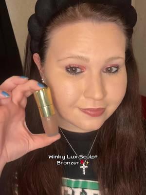 This creamy bronzer melts like butter on my face and blends sooo good🌹🤎 @Winky Lux #winkylux #bronzer #liquidsculpt  #bronzertutorial #contour #winkyluxmakeup #creambronzer 