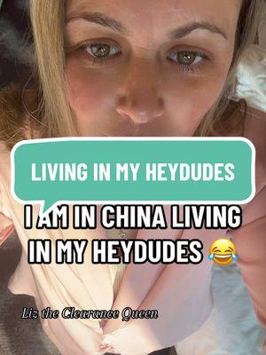 @HeyDude HeyDude is coming in cloth in this trip to China. #liztheclearancequeen #hopeyouscore✌🏼 #couponer #reviewswithliztheclearancequeen #heydude #heydudes #fuzzyheydudes #heydudeshoes 