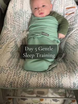 Gentle sleep training is the best thing I’ve ever done for him. He’s sleeping longer at night too #sleeptraining #gentlesleeptraining #newborn #newbornmom 