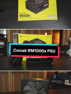 Kicking off the next gen Gaming PC series with the @corsair RM1000x Power Supply 🔥 #powersupply #corsair #gamingpc #pcbuild #pcmr #techtok #rm1000x 