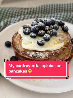 I said what I said 😬😬 Easy lemon ricotta pancake recipe: 1 cup whole wheat flour (or sub for GF flour if needed) 3/4 cup almond flour 1 Tbsp baking powder 2 Tbsp granulated stevia ¼ tsp salt 1 ¼ cups unsweetened almond milk ¼ cup part skim ricotta cheese 1 tsp vanilla 2 large eggs 1 Tbsp avocado oil Juice and zest from one lemon In a large bowl, combine your dry ingredients:  flour, almond flour, baking powder, stevia, and salt. In a separate bowl, combine your wet ingredients: almond milk, ricotta cheese, vanilla extract, eggs, oil, zest from the whole lemon, and the juice from 1/2 of the lemon. Mix together until combined. Combine the wet and dry ingredients and mix until fully combined. Let the batter sit for about 5 minutes before starting to cook your pancakes. While the batter is sitting, heat a greased skillet over medium heat. Once ready, scoop your batter (about 2-3 Tbsp for each pancake) on to your preheated skillet. Let the pancakes cook for about 3-4 minutes, flip them, and then cook for an additional 2-3 minutes. Serve your pancakes with more ricotta cheese, fresh fruit, extra lemon zest and even a dusting of a stevia based powdered “sugar”.  #milknhoneynutrition #diabetes #bloodsugar #type1 #t1d #type1diabetes #type2 #t2d #type2diabetes #prediabetes #bloodsugarfriendly 