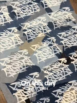 #onthisday #upcycling #upcycle #denim #denimfabric #upcycledfashion #upcycled #upcycling #fyp #fypfashion #screenprinting #screenprint #cricut #cricutprojects #cricutmade 