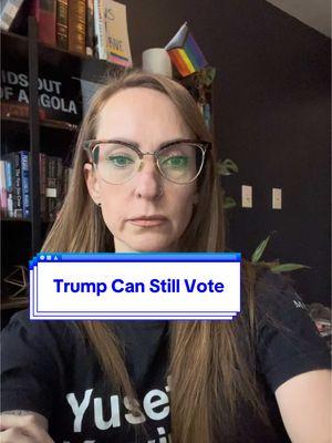 Trump can still vote after sentencing, but can’t own a gun and will have to turn over DNA sample. #fairfightinitiative #fairfight #meghanmatt #donaldtrump #votingrights 