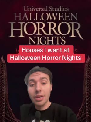 What houses do you guys wanna see?!?! #universalstudios #universal #themepark #hhn #halloweenhorrornights #theweeknd #fnaf #terrifier #horror #greenscreen 