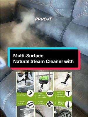 Phueut Pressurized Handheld #MultiSurface #NaturalSteam #Cleanerwith #12pcs #Replacement  #PartsMulti #PurposeSteamer #forHome # UseKitchen #andCar