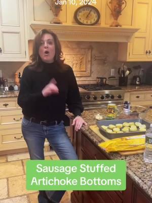 #onthisday Stuffed Artichoke Bottoms #artichoke #appetizer #EasyRecipe #FoodTok #foodies #delicious #cooking #fyp #foryoupage #trending #viralvideo 