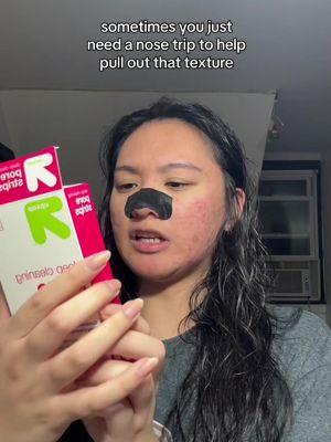 i don’t use nose trips often, but my nose has never felt smoother whenever i do 😫 (i say ‘ow’ but i doesn’t actually hurt) - insta: thatacnegirlie (🔗 in bio to my main, then my skincare account is in that bio) - [yes this is a repost, tt been pmo lately] - #biorenosestrip #nosestrips #satisfying #beforeandafter #porestrip #acneskin #acneproneskin #oilyskin #texturedskin #hormonalacne #acneawareness #acnejourney #acnecommunity #texturedskin #foryou #fypage #asian #filipino #newyork 