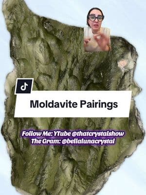 Moldavite Pairings: Just for fun! What are your thoughts? Let me know below and don’t forget to follow on other platforms 😘#CrystalCommunity #crystaleducator #crystalenergy #moldavite #moldaviteupdate #moldavitecrystal #moldavitemadness #moldavitestory #moldavitecrystal #moldavitejewelry #moldavitejourney 