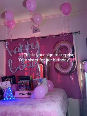 Merece el mundo y másss 😍🎀💕 #fypageシ #paratii #hellokitty #sister #bestie #fyp #viral #birthdaysurprise #ramobuchon #roomdecoration 