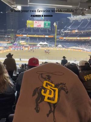 I was a happy girl at petco park! #sandiegorodeo #rodeo #padres #petcopark #baseball 