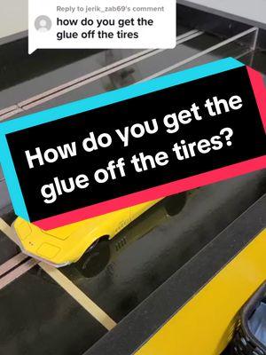 How so you get the glue off the tires? #thatslotcarguy #bracketracer #slotcardragracing #bracketracing #becauseracecar #slotcars #slotcar #slotcarracingisback #slotcartrack #slotcarracing #onthisday 