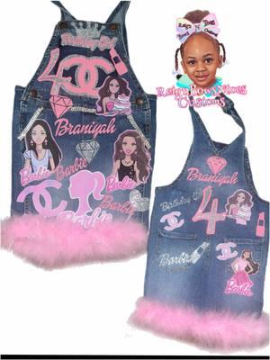 #barbie #barbiebirthday #denimoveralls #chanel #girlmom ##Tutusocks #rufflesocks #reignbowsntoes #fashion #kidboutiquefashion #houston #houstontx #kidboutique #socks #SmallBusiness #blackgirlmagic #blackownedbusiness 