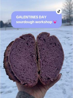 Galentines Day sourdough workshop on 2/11 at Mojica Family Farm in Hilliard, OH. Tickets are in my bi0 🔗 #pinksourdough #hilliardohio #dublinohio #sourdoughworkshop #sourdoughforbeginners 