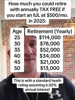 Comment “IUL” below to learn more Most people don’t know that there are better and safer options to create #wealth for #retirement They also didn’t know that an #iul grows on average of 5-8% per year #taxfree with no risk to market loss. This can provide #taxfreewealth to use or pass down as #generationalwealth for years. #401k  Comments “IUL” below to learn more  *All videos are for educational purposes only  #wealth #retirement #iul #taxfree #taxfreewealth #generationalwealth #401k 