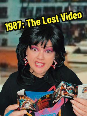 1987: if you lost a VHS tape from the video store, you were in deep trouble because the replacement cost was astronomical #80snostalgia #funny80swomen #80s #videostore #nostalgia 