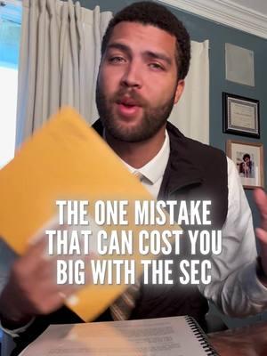 People ALWAYS make this mistake with the SEC ❌ Don’t let panic jeopardize your business. Follow for more expert SEC tips! Attorney Advertising. #SecuritiesLaw #SecurityLaw #LegalFramework #RegulatoryCounseling #BlockchainCompliance #AMLCompliance #KYCCompliance #CorporateGovernance #TokenClassification #InsiderTrading #LegalSolutions #FederalLaws #CorporateLaw #TokenLaw #TradingLaw #ComplianceMatters #RegulatoryCompliance #FinancialRegulation #BlockchainLaw #LegalAdvisory