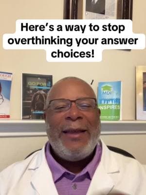 If you overthink answer choices on your exam, here is a simple exercise to fix it. #testanxiety#houstontx #college #student #premed #medicalschool #studytips #mcatprep #medicalstudent #nursingstudent #usmlestep1 #confidence #xavieruniversity #adhd 