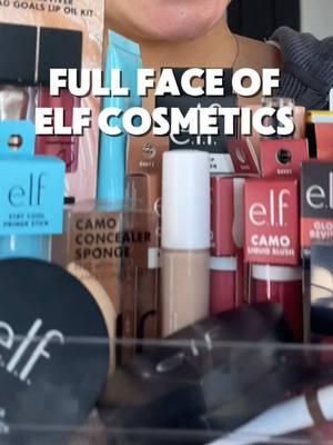 full face of elf cosmetics 🤍 @elfcosmetics #elf #elfcosmetics #elfmakeup #fullfacemakeup #fullface #elfblush #browlaminationtutorial #lipoil #liquidblush 