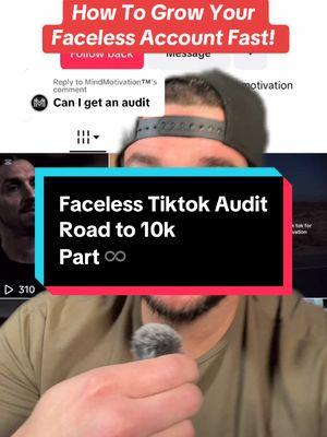 Replying to @MindMotivation™️ #greenscreen here is your faceless TikTok account audit #tiktokforbeginners #contentcreators #5000followers #categories #facelessmarketing #tiktokseo #contentcreatorstruggles #tiktoknewbie #10kfollowers😭😭😭😭 #howtomakemoneyonlineforbeginners #200viewjail #keepmovingforward #createviraltiktoks #success #facelessvideos #mindsetshift #facelesscontentcreator 