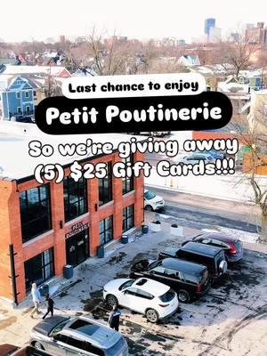 (5) $25 Gift Card Giveaway!! 🍟🌿✨ Okay people...as unreal as this all seems, @Petit Poutinerie is closing on February 1st. For everything they’ve done for our Rochester community, and for the love of fries, let’s send them off on a high note! To help, we’re giving away (5) $25 Gift Cards!  👉 Here’s how to enter: https://www.instagram.com/reel/DEsVzt_pdN6/ (linked from profile) 🍟🌿😭 FIVE winners will be announced on Tuesday. 📝 POUTINE NOTES: Today (1/11) they’ll be open from 11am-7pm...or until they sell out. They’ll be open tomorrow (1/12) for brunch from 10am-2pm, PLUS keep your eyes on their feed this weekend for plans of an upcoming gluten-free dinner.  #supportlocal #rocyourmouth #petitpoutine #thisisroc #thingstodoroc #rochesterny #roctopshots #explorerochester #visitroc #rocfoodies #upstateny #westernny #flx #fingerlakes